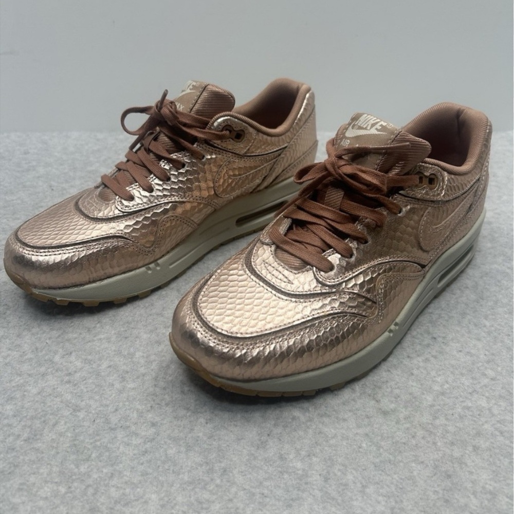 Nike Air Max 1 Bronze Snake sneakers size 8